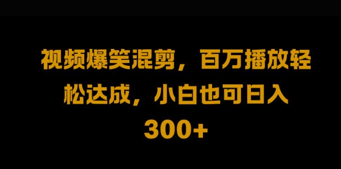 视频号零门槛，爆火视频搬运后二次剪辑，轻松达成日入1k【揭秘】-摸金项目网