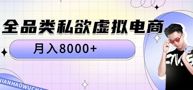 全品类私欲虚拟电商，月入8000+【揭秘】-摸金项目网