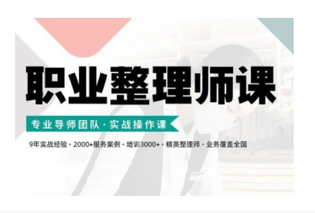 职业整理师培训(新版)，实战操作课-摸金项目网