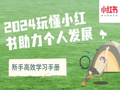 2024玩懂小红书助力个人发展(新手高效学习手册)-摸金项目网