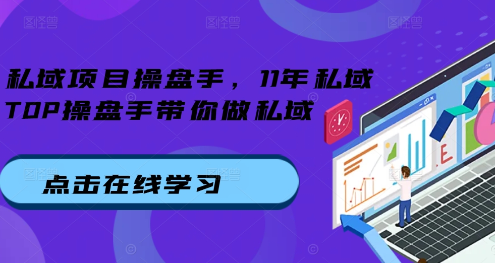 私域项目操盘手，11年私域TOP操盘手带你做私域-摸金项目网