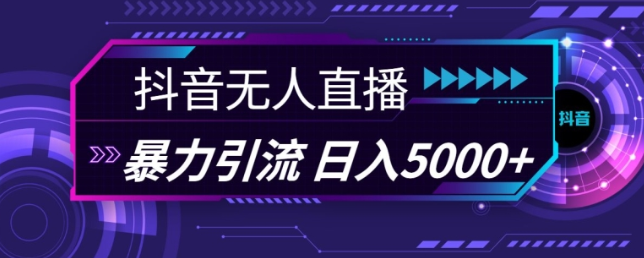 抖音快手视频号全平台通用无人直播引流法，利用图片模板和语音话术，暴力日引流100+创业粉【揭秘】-摸金项目网