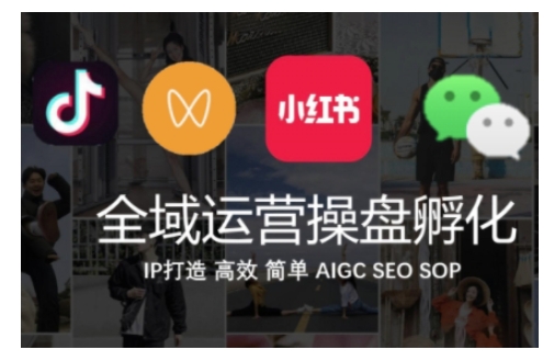 全域运营操盘(抖音+私域+小红书)，IP打造高效简单-摸金项目网