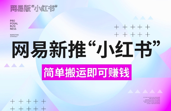 网易官方新推“小红书”，搬运即有收益，新手小白千万别错过(附详细教程)【揭秘】-摸金项目网