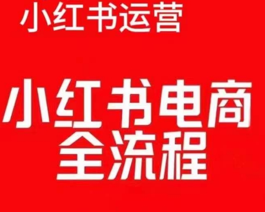 红薯电商实操课，小红书电商全流程-摸金项目网