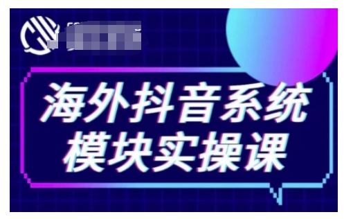 海外抖音Tiktok系统模块实操课，TK短视频带货，TK直播带货，TK小店端实操等-摸金项目网