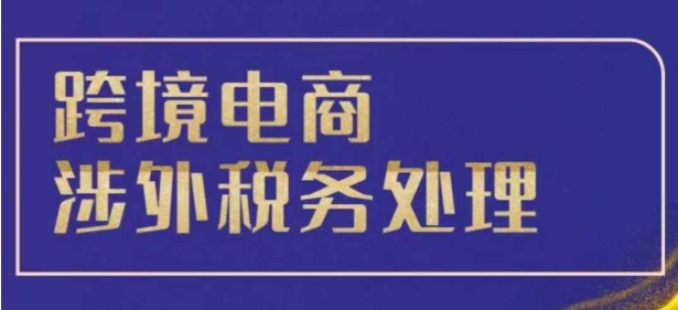 跨境税务宝典教程：跨境电商全球税务处理策略-摸金项目网