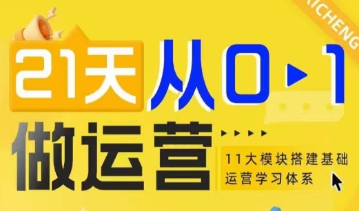 21天从0-1做运营，11大维度搭建基础运营学习体系-摸金项目网