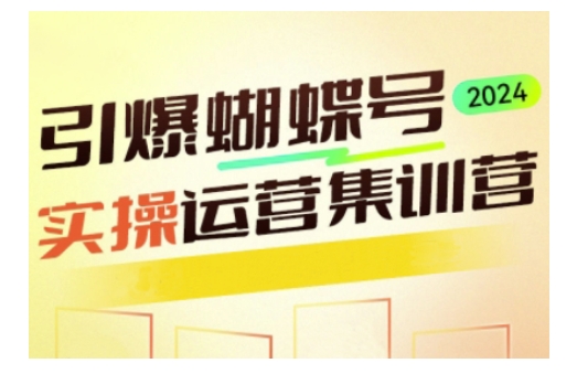 引爆蝴蝶号实操运营，助力你深度掌握蝴蝶号运营，实现高效实操，开启流量变现之路-摸金项目网