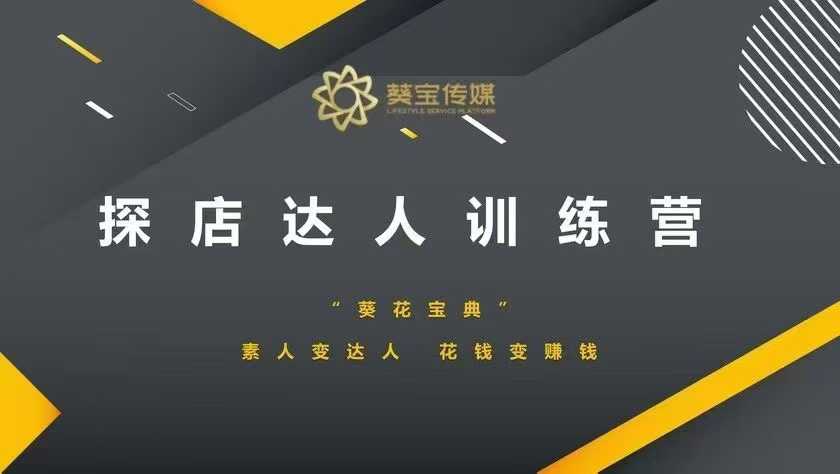 探店达人训练营，素人变达人，花钱变赚钱-摸金项目网