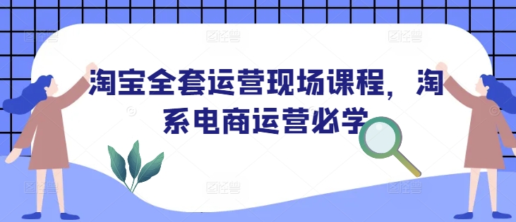 淘宝全套运营现场课程，淘系电商运营必学-摸金项目网
