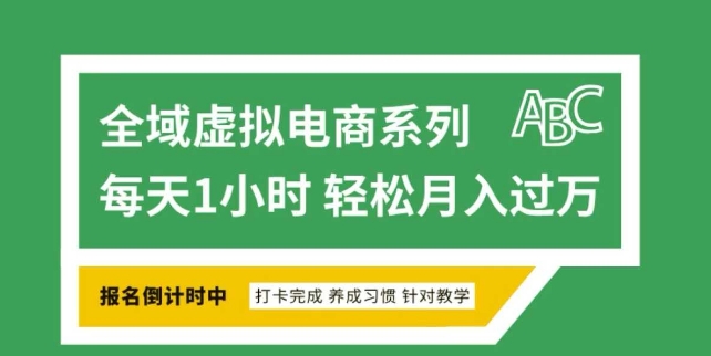 全域虚拟电商变现系列，通过平台出售虚拟电商产品从而获利-摸金项目网