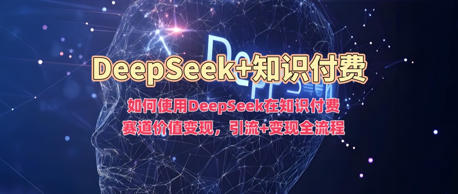 如何使用DeepSeek在知识付费赛道价值变现，引流+变现全流程-摸金项目网