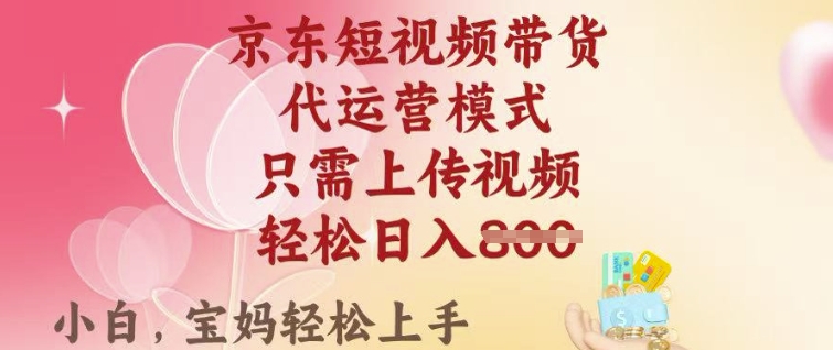 京东短视频带货，2025翻身项目，只需上传视频，单月稳定变现8k+【揭秘】-摸金项目网