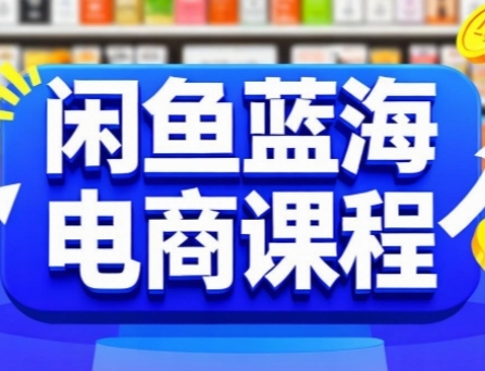 闲鱼蓝海电商课程，手把手助你快速上手，轻松实现闲鱼稳定盈利-摸金项目网